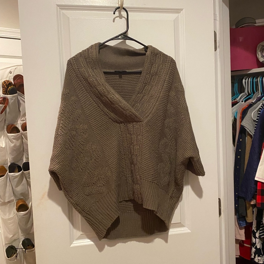 Brown sweater/poncho from Limited